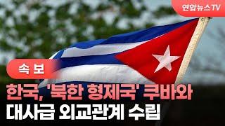 [속보] 한국, '북한 형제국' 쿠바와 대사급 외교관계 수립 / 연합뉴스TV (YonhapnewsTV)