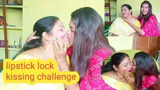 LipstickLock Kissing Challenge /funny video(part 1) @paprisdreamworld6019