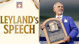 FULL SPEECH: The emotional Hall of Fame induction speech from legendary manager Jim Leyland!