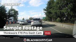 Thinkware F70 Pro Full HD WiFi Dash Cam | Sample Footage | BlackboxMyCar