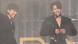 220408 Teasing Jungkook about buttons -  BTS Fancam Permission to Dance PTD On Stage Live Concert