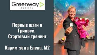 Первые шаги в Гринвей. Стартовый тренинг. Елена Карим-зода