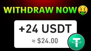 Withdraw  $24 into your Wallet • Usdt earning site 2024 - Make money online