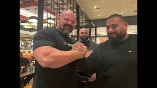 Levan Saginashvili and Brian Shaw finally meet!