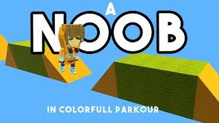 A NOOB IN COLORFULL PARKOUR // KOGAMA SPEEDRUN #2