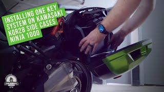 Installing the KQR28 Panniers with one key system on the Ninja 1000