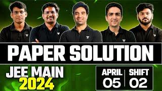 JEE Main 2024 Paper Solution - 5th April Shift 2
