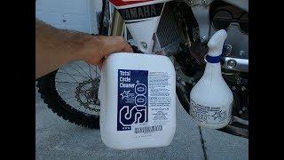 Review & Demo of S100 Total Cycle Cleaner Motorcycle cleaner, Amazing!