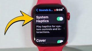 how to turn off system haptics vibration on Apple Watch