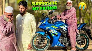 SURPRISING MY FATHER WITH HEAVY BIKE ️| GONE EMOTIONAL | MISHKAT KHAN