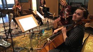 Innovative String Quartet (ISQ) fun and epic moments in studio