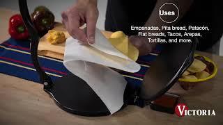 How to Assemble and Use a Victoria Cast Iron Tortilla Press - Made in Colombia - The Original