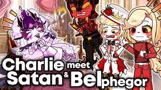 If God Charlie Morningstar Meet Satan and Belphegor || Hazbin Hotel Gacha Animation ||