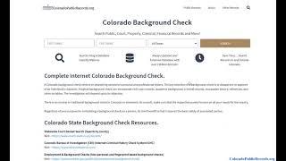 Colorado Public Records (Search Online Free)