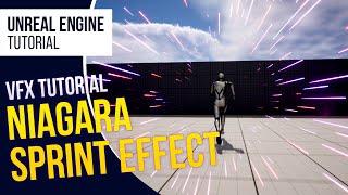 UE5 l Sprint Niagara Effect l VFX Tutorial l Unreal Engine 5