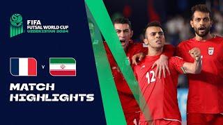 HIGHLIGHTS: France v IR Iran | FIFA Futsal World Cup Uzbekistan 2024