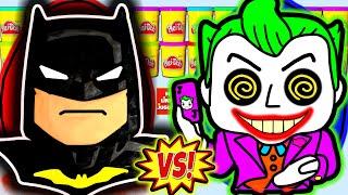 Huevos Sorpresa Gigantes de Batman VS  El Guason o El Joker de Plastilina Play Doh Español
