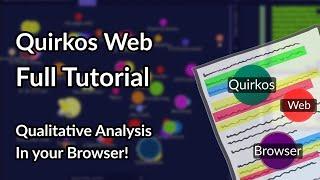 Qualitative analysis with Quirkos Web: detailed workshop