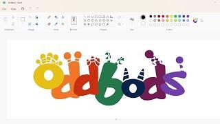 How to draw the Oddbods logo using MS Paint | How to draw on your computer