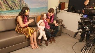 BEHIND THE SCENES - Claire Sings "How Far I'll Go" with Auli'i Cravalho, the Voice of Moana!!