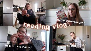 neue Bücher lesen, mein liebster Lesesnack, Buchlesung, meine Bewertungen ⭐️  || reading vlog