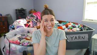 THE BIG SORT: organizing my yarn after traveling to 50 states