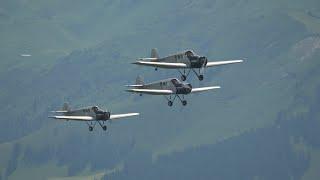 OldtimAIR Flugparade Stanserhorn 2024 - Junkers F13 +A50 Junior, Lightwing AC4 GT - HB-WED + HB-612