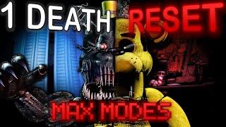 FNAF But If I Die I RESTART Back To FNAF 1 (MAX MODES)