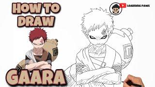 Como Dibujar A Gaara | NARUTO | Paso A Paso #drawing #art #gaara #animedrawing