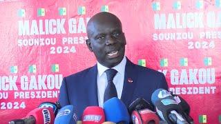 Conférence de presse du président Malick Gackou