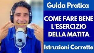 Corso Dizione Online: Come fare bene l'Esercizio della Matita in Bocca per non mangiarsi le parole