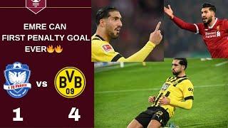 Emre Can First penalty ever | FC Phönix Lübeck vs Borussia Dortmund 1-4 | Highlights | DFB-Pokal