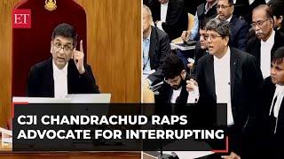 CJI Chandrachud raps advocate Matthews for interrupting; lawyer later 'forgives' lordships