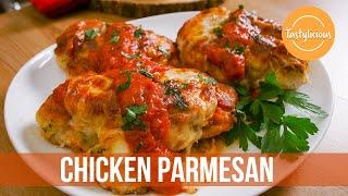 Tasty Oven Baked Chicken Parmesan Recipe | Easy Chicken Recipes