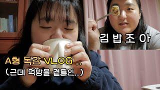 독감은 걸렸지만 김밥은 먹고싶어 적나라한 아픈 일상 VLOG | A형 독감 걸려서 일주일 고생중인 브이로그 | 쫌쫌따리 먹방 브이로그