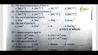 38 Entrance Preparation Past Question Solutions for Class 11 Science and CTEVT after SEE