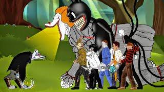 PIB Death Vs Michael, LeatherFace, jeff, jason, Freddy, slenderman, it pennywise, Cartoon cat (DC2)