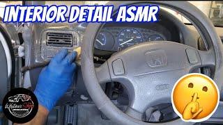 Insanely Satisfying REAL TIME ASMR | Honda Civic Interior | Car Detailing