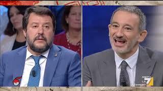 A diMartedì acceso dibattito tra Matteo Salvini e gli ospiti in studio: 'Io matto? Simpatico o ...