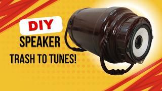 DIY High-Power Portable Stereo Bluetooth Speaker with Recycled Containers