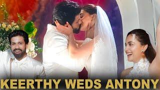 Keerthy Suresh Kisses Husband Antony Thattil ️ Christian Wedding At Goa | Dance - Christmas Party