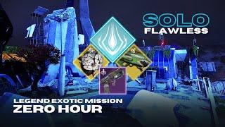 Solo Flawless Legend Exotic Mission "Zero Hour" on Arc Titan - Season of the Wish - Destiny 2