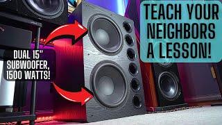 Don't Buy This If You Like Your Neighbors! Tonewinner D8000 Pro Dual 15" Home Subwoofer Review