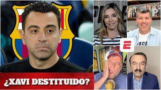 CRÍSIS en el BARCELONA Laporta estudia DESTITUIR a XAVI HERNÁNDEZ del banquillo culé | Exclusivos