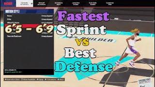 Best motion styles " Fastest Sprint and Defense "  2k24