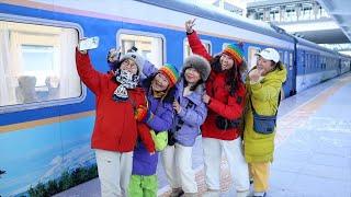 GLOBALink | Train service launched to promote winter tourism in NE China's Changbai Mountain