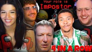 4 IMPOSTER RUNDEN - ALLE GEWONNEN?  AMONG US mit Eli, Zarbex, Willy, Schradin & co.  | ROSEMONDY