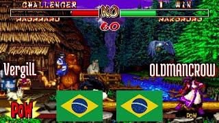 FT5 @samsho2: VergilL (BR) vs OLDMANCROW (BR) [Samurai Shodown II Fightcade] Jan 12