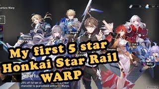 my first Honkai Star Rail warp 5 star roll!