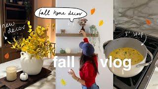 FALL HOME DECOR!  shopping haul & decorating! + a fall soup!!